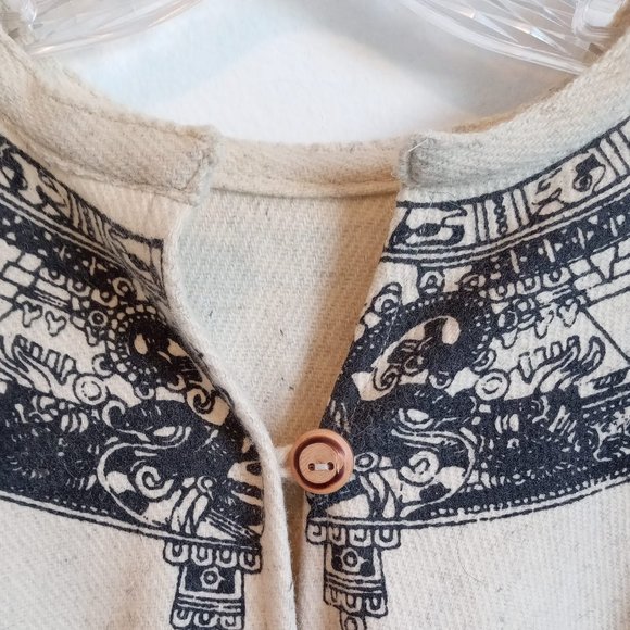 Wool Mexican Poncho - Picture 8 of 14